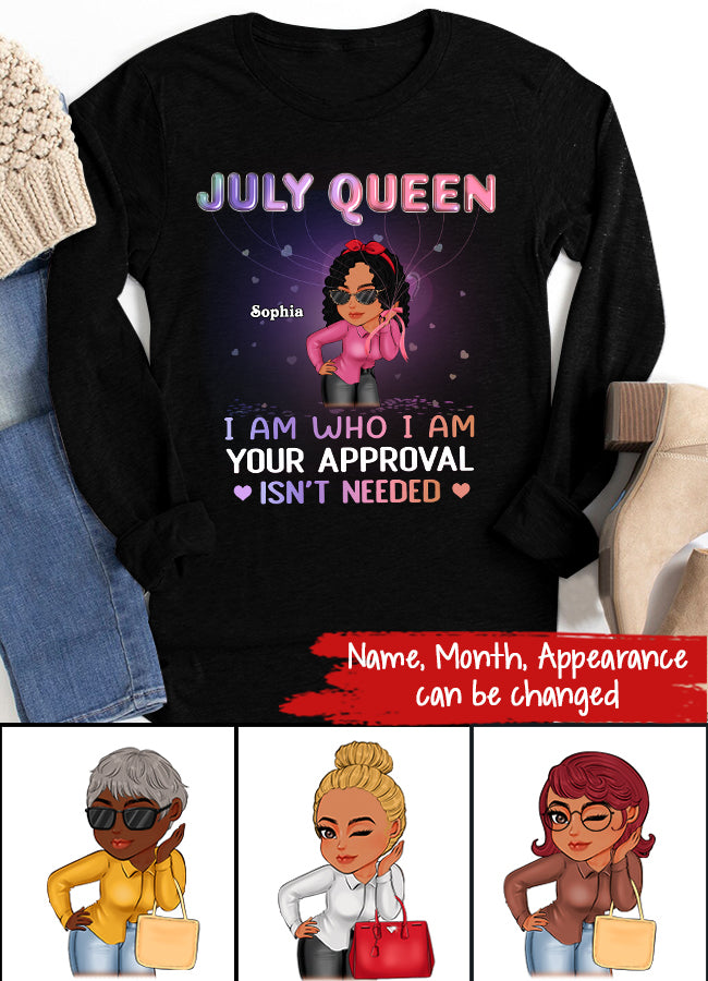 July Birthday Shirt, Custom Birthday Shirt, Queens Born In July, July Birthday Shirts For Woman