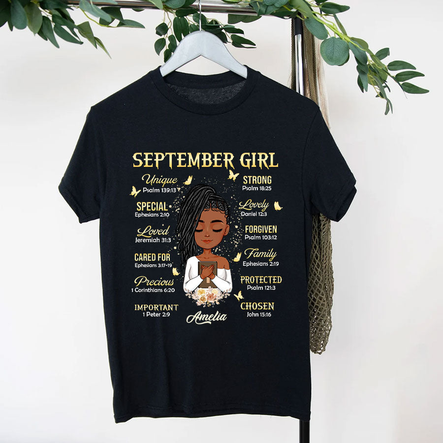 September Birthday Shirt, Custom Birthday Shirt, Queens Are Born In September Birthday Shirts For Woman
