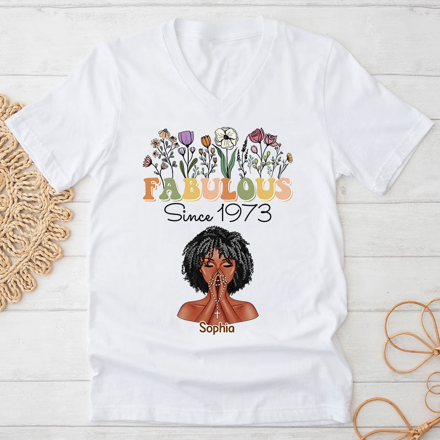 50th Birthday Shirts, Custom Birthday Shirts, Turning 50 Shirt, Gifts For Women Turning 50, 50 And Fabulous Shirt, 50th Birthday Shirts For Her