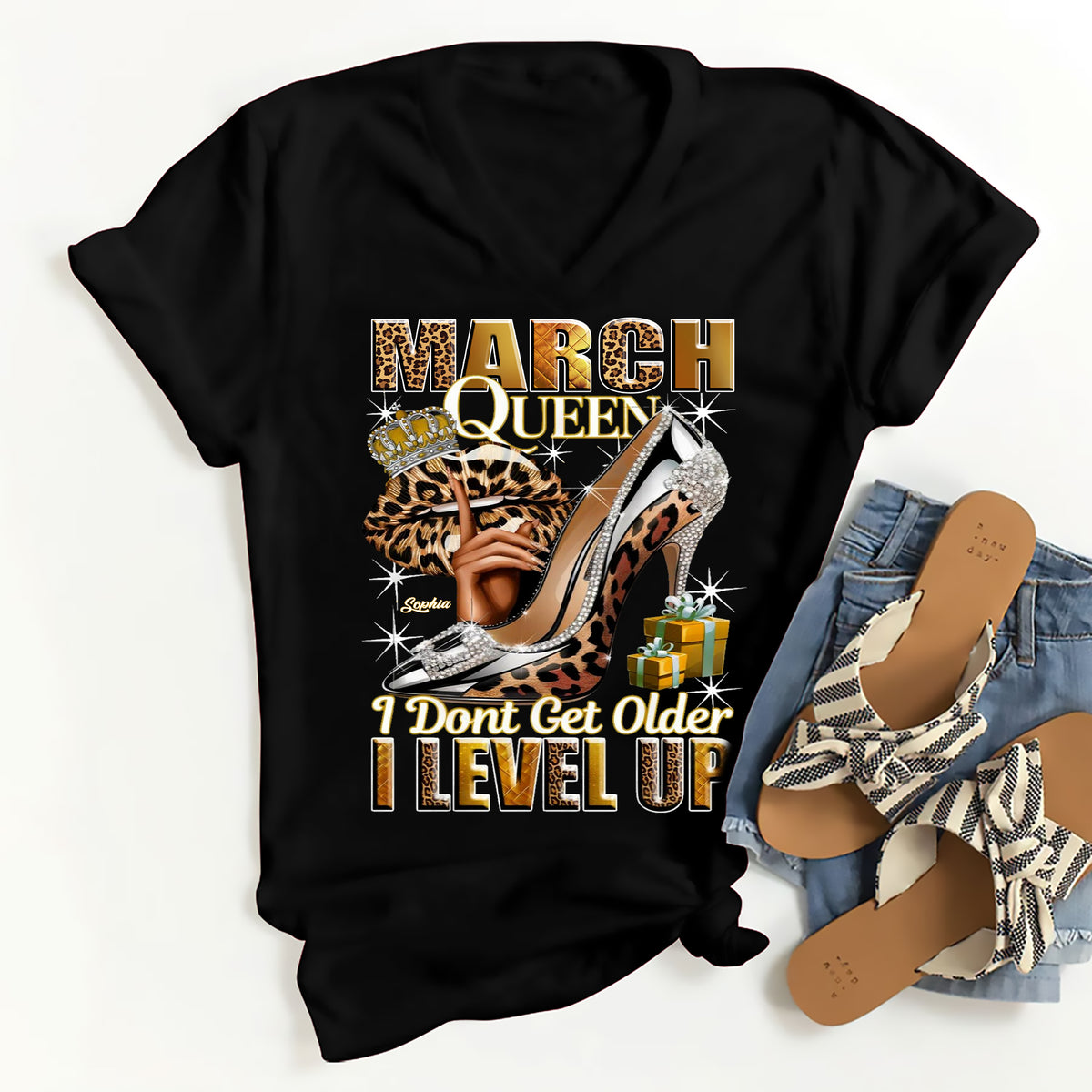 March Birthday Shirt, Custom Birthday Shirt, Queens Born In March, March Birthday Gifts, March shirts for Woman-YPT-ALK