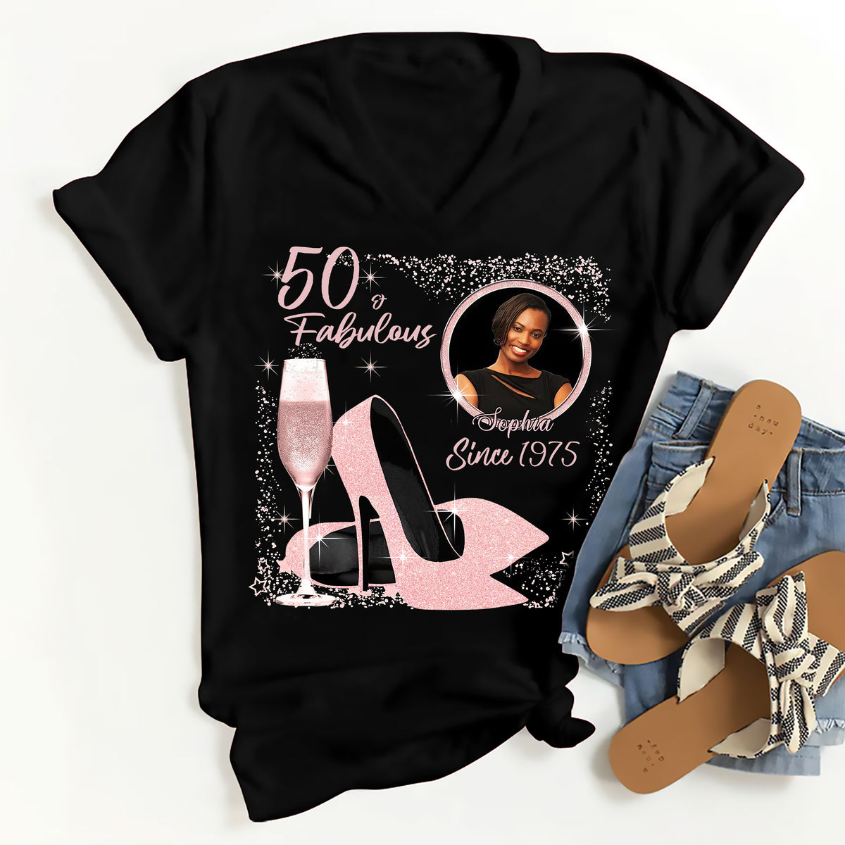 50th Birthday Shirts, Custom Birthday Shirts, Turning 50 Shirt, Gifts for Women Turning 50, 50 and Fabulous Shirt, 50th Birthday Shirts For Her-YPT-ALK
