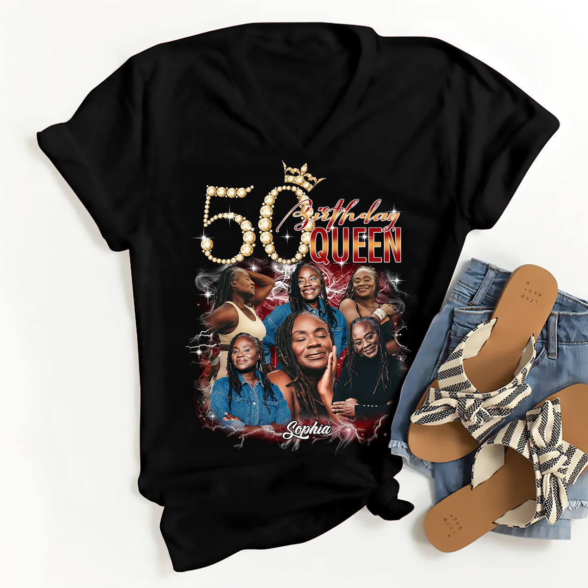 50th Birthday Shirts, Custom Birthday Shirts, Turning 50 Shirt, Gifts For Women Turning 50, 50th Birthday Shirts For Her-YPT-ALK