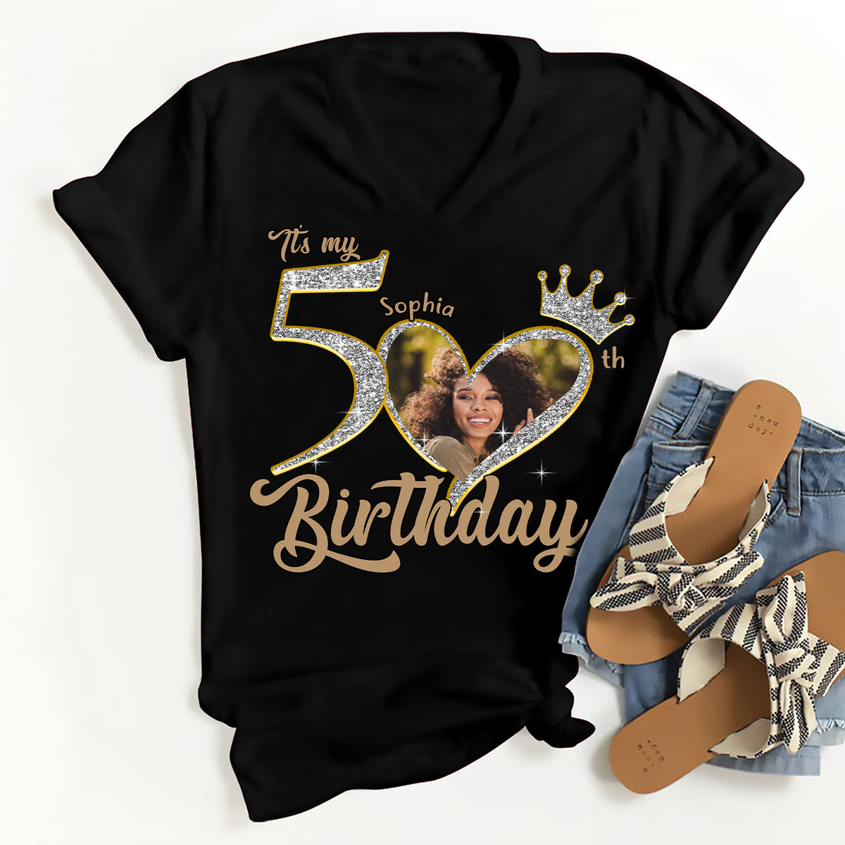 50th Birthday Shirts, Custom Birthday Shirts, Turning 50 Shirt, Gifts For Women Turning 50, 50 And Fabulous Shirt, 50th Birthday Shirts For Her - YPT-ALK