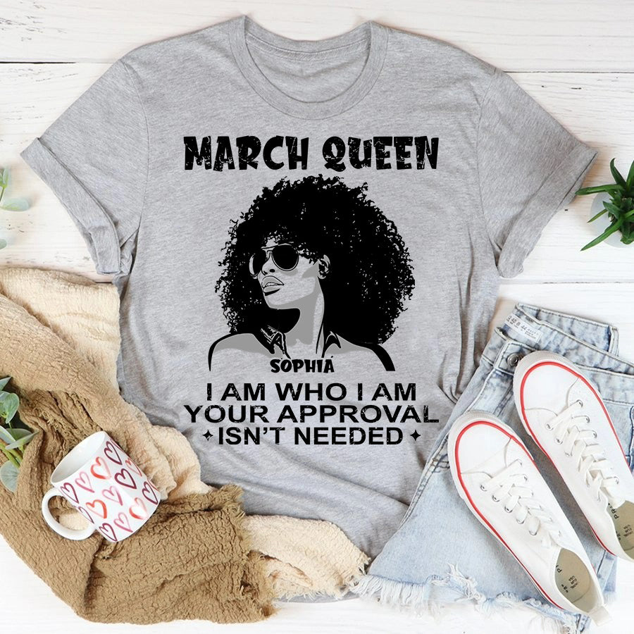 Custom Birthday Shirt, March Birthday Shirts For Woman, March Birthday Gifts