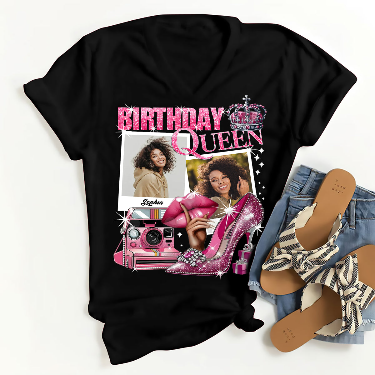 Birthday Queen Shirts, Custom Birthday Shirts, Birthday Shirts For Black Women, Its My Birthday Shirt, Birthday Queen Shirt-YPT-ALK