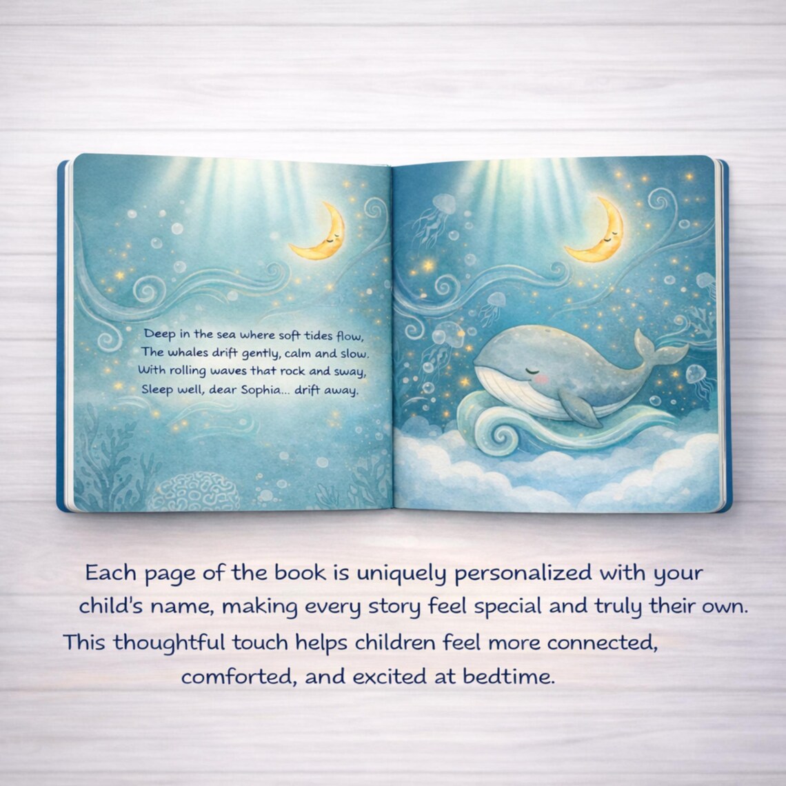 Personalized Bedtime Story Book for Kids – Custom Name Good Night Book – Baby Shower Gift, Newborn Gift, Birthday Gift for Kids