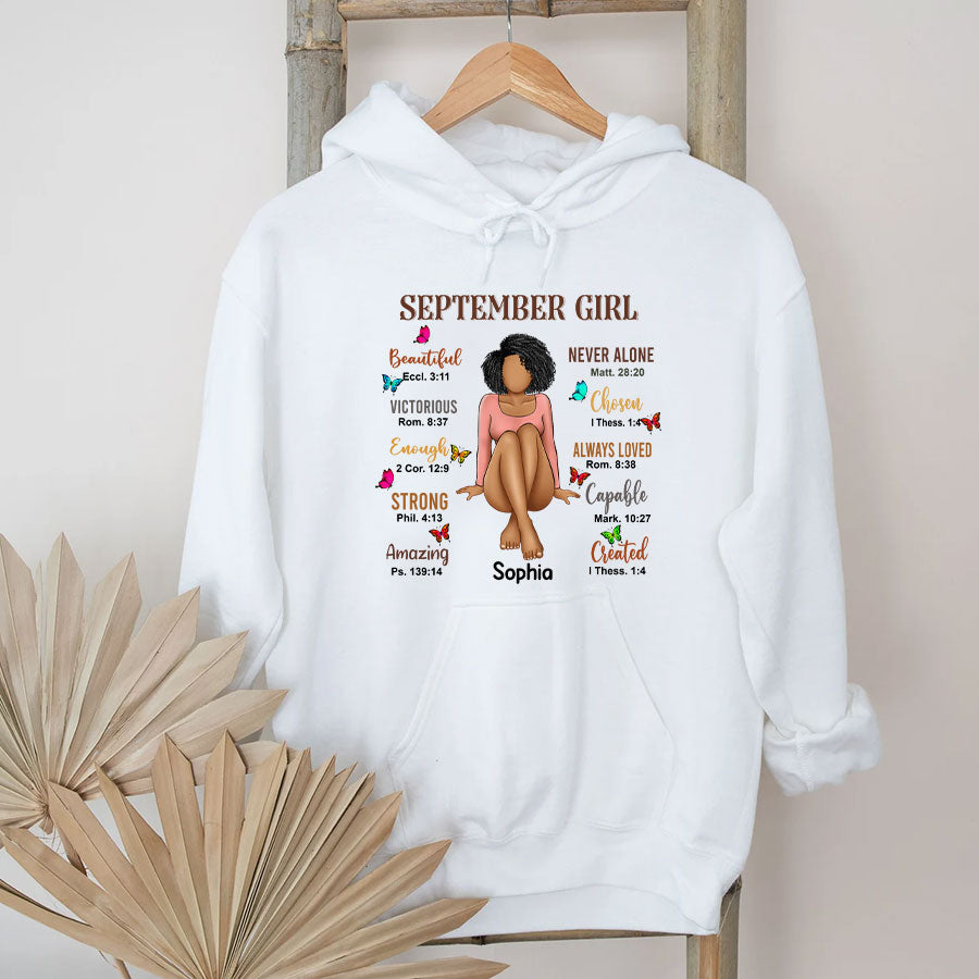 September Birthday Shirt, Custom Birthday Shirt, Queens Are Born In September Birthday Shirts For Woman