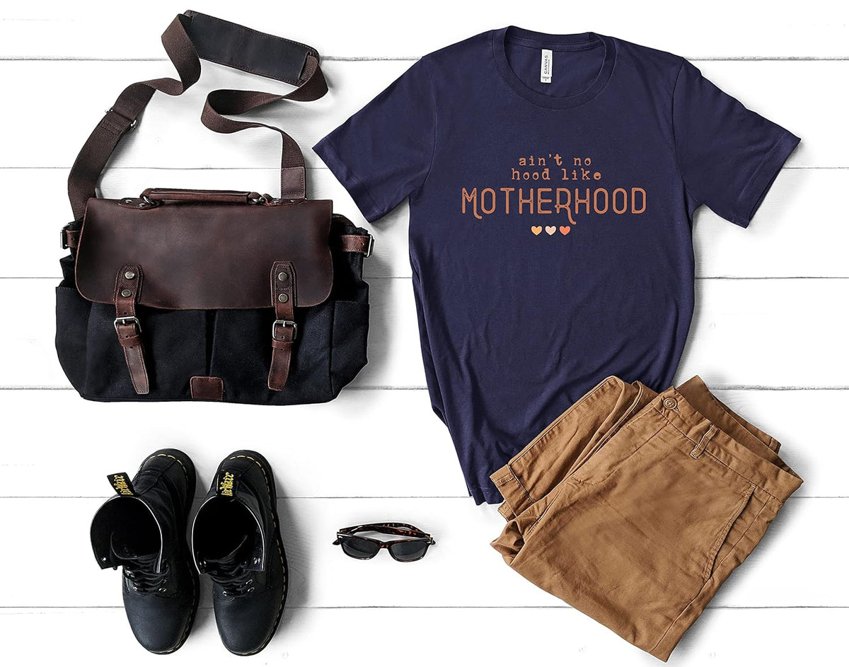 Ain&#39;t No Hood Like Motherhood Shirt, Mother&#39;s Day Shirt, Gift Shirt For Mothers, Cute Mother&#39;s Day Shirts, Black Mama Shirt, Mama Shirts, Mom Outfit, Gift Shirt, Mom Club Shirt