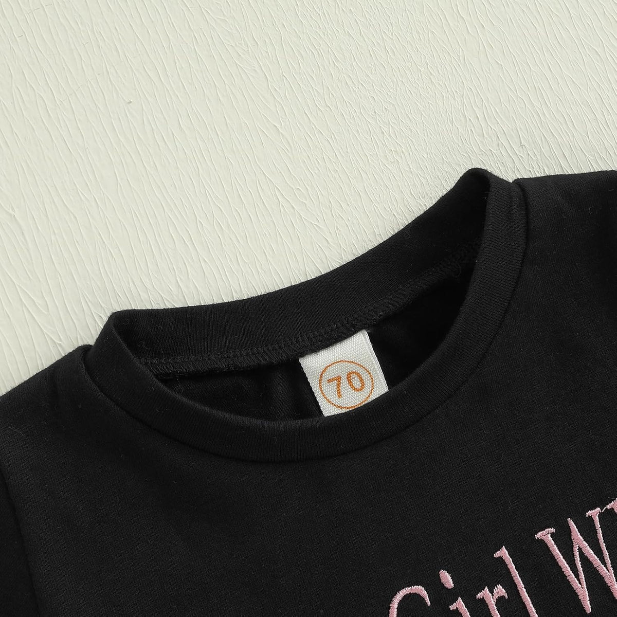 Meiweileya Toddler Baby Girl Summer Clothes Short Sleeve Funny Letters&amp;Bow Tshirt Tops Solid Shorts Set Father&#39;s Day Outfit