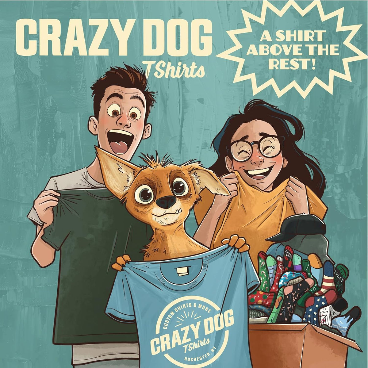 Crazy Dog Mens T Shirt Best Buckin Dad Ever for Amazing Dad Funny Fathers Day Tees