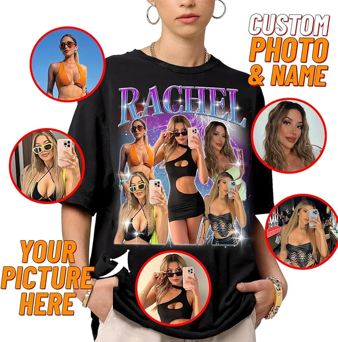 Custom Image T Shirt, Personalized Photo T Shirts, Valentines Gifts, Shirt Valentine, Custom Print Tees, Birthday Gifts, Gifts For BF