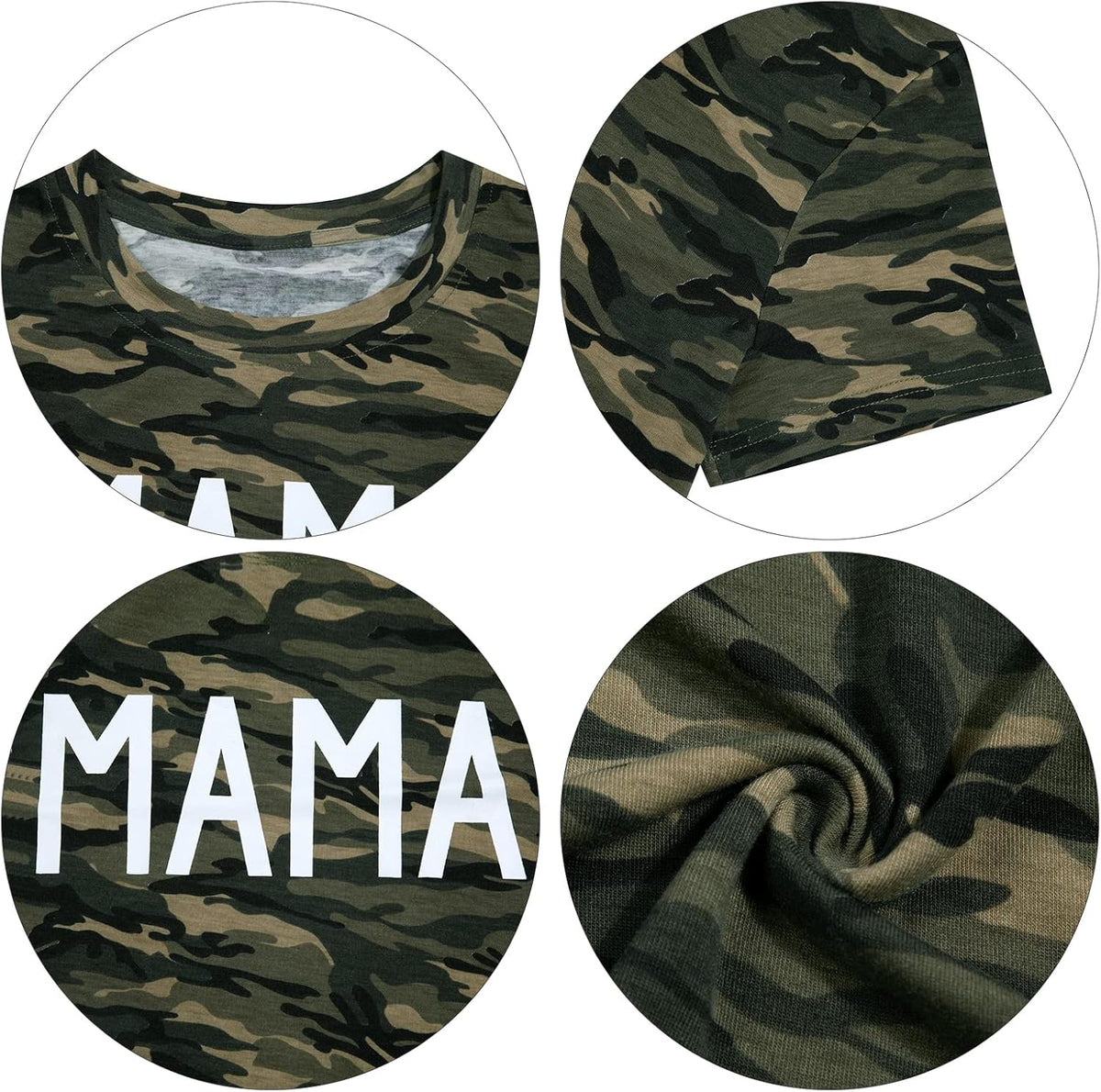 Mom and Son Matching Outfits Mama and Mama&#39;s Litter Man Print Shirts Cute Mom and Son Mothers Gifts
