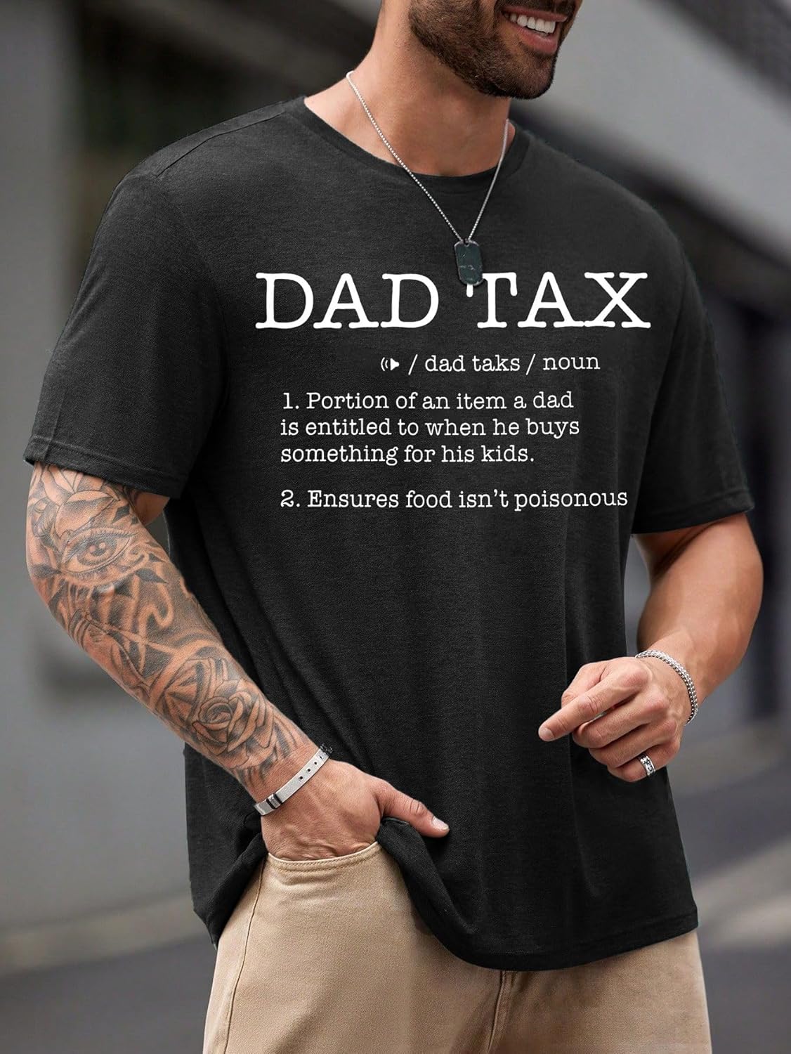 Dad Tax Shirt for Men Funny Dad Joke Definition Tee Fathers Day T-Shirt Men Boys Gifts Tshirt Cool Dads Club Tops