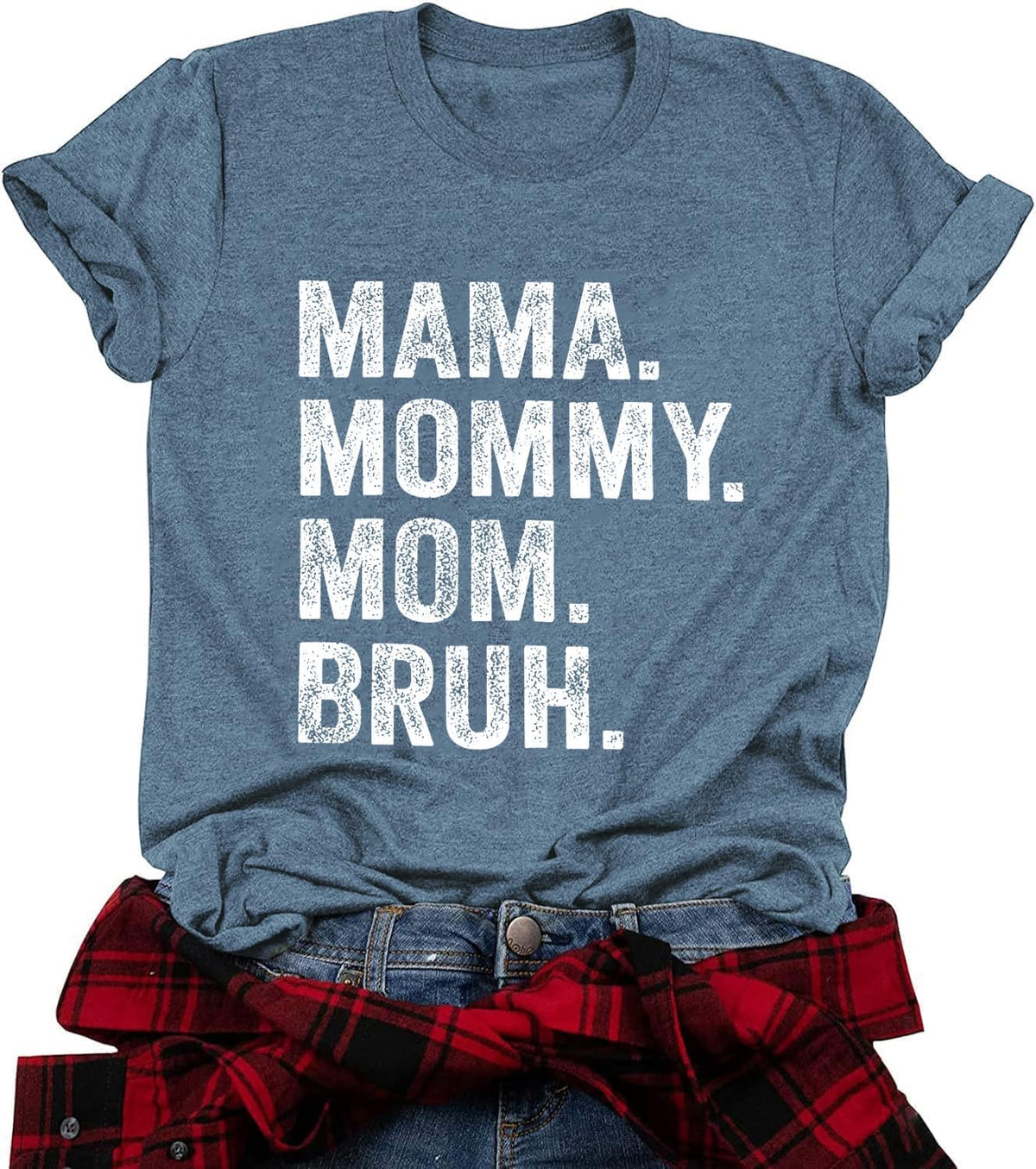 Mama Mommy Mom Bruh Shirt Women Mama Tshirt Mother&#39;day Gift Shirts Funny Short Sleeve Tee Tops Mother Shirt