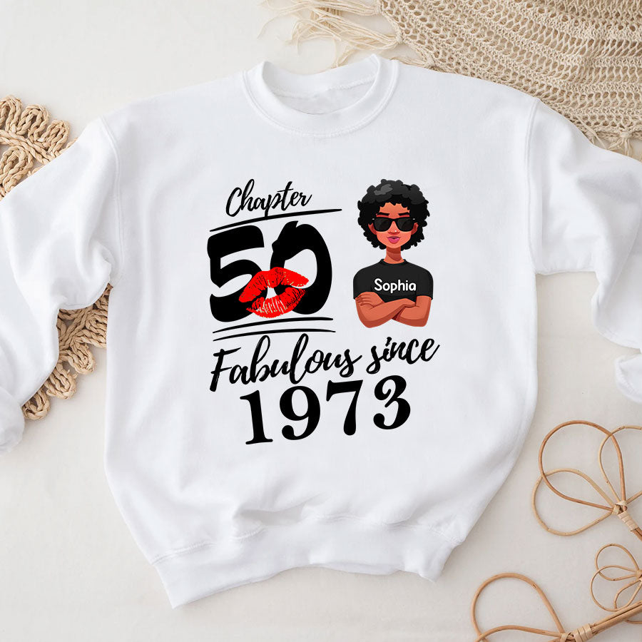50th Birthday Shirts For Her, Personalised 50th Birthday Gifts, 1973 T Shirt, 50 And Fabulous Shirt, 50th Birthday Shirt Ideas, Gift Ideas 50th Birthday Woman