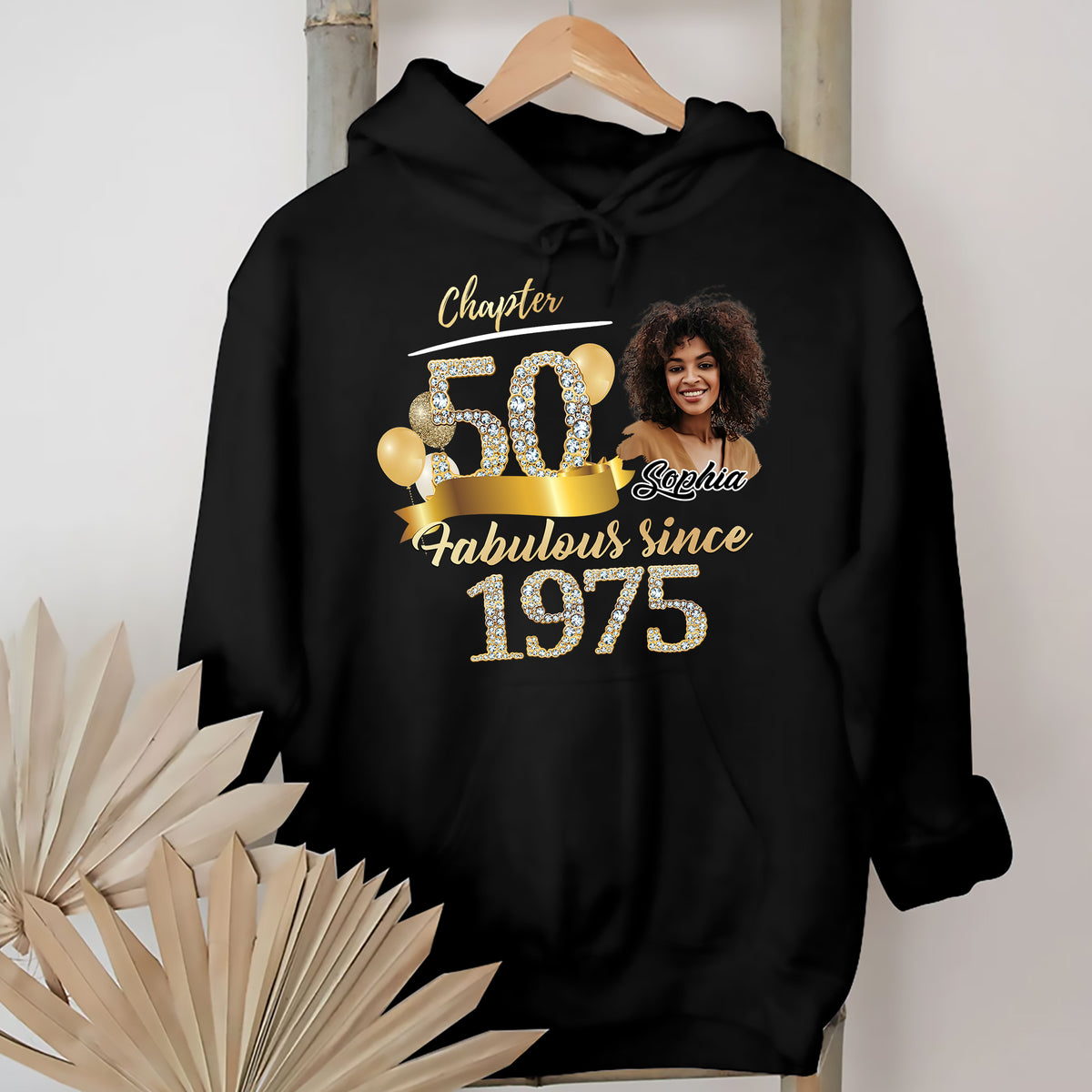 Custom Face Photo 50&#39;s Birthday Shirt, Fabulous Since 1975 50th Birthday Unique T Shirt For Woman, Custom Birthday Shirt, Her Gifts For 50 Years Old, Custom Picture Tee, Personalized Birthday Shirt-YPT-ALK