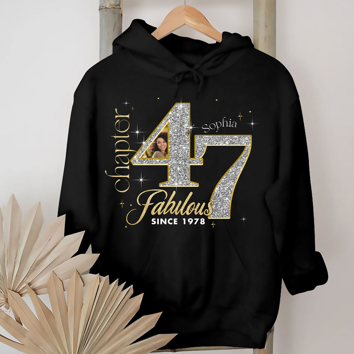 Custom Face Photo 47&#39;s Birthday Shirt, Fabulous Since 1978 47th Birthday Unique T Shirt For Woman, Custom Birthday Shirt, Her Gifts For 47 Years Old , Turning 47 Birthday Cotton Shirt-YPT-ALK