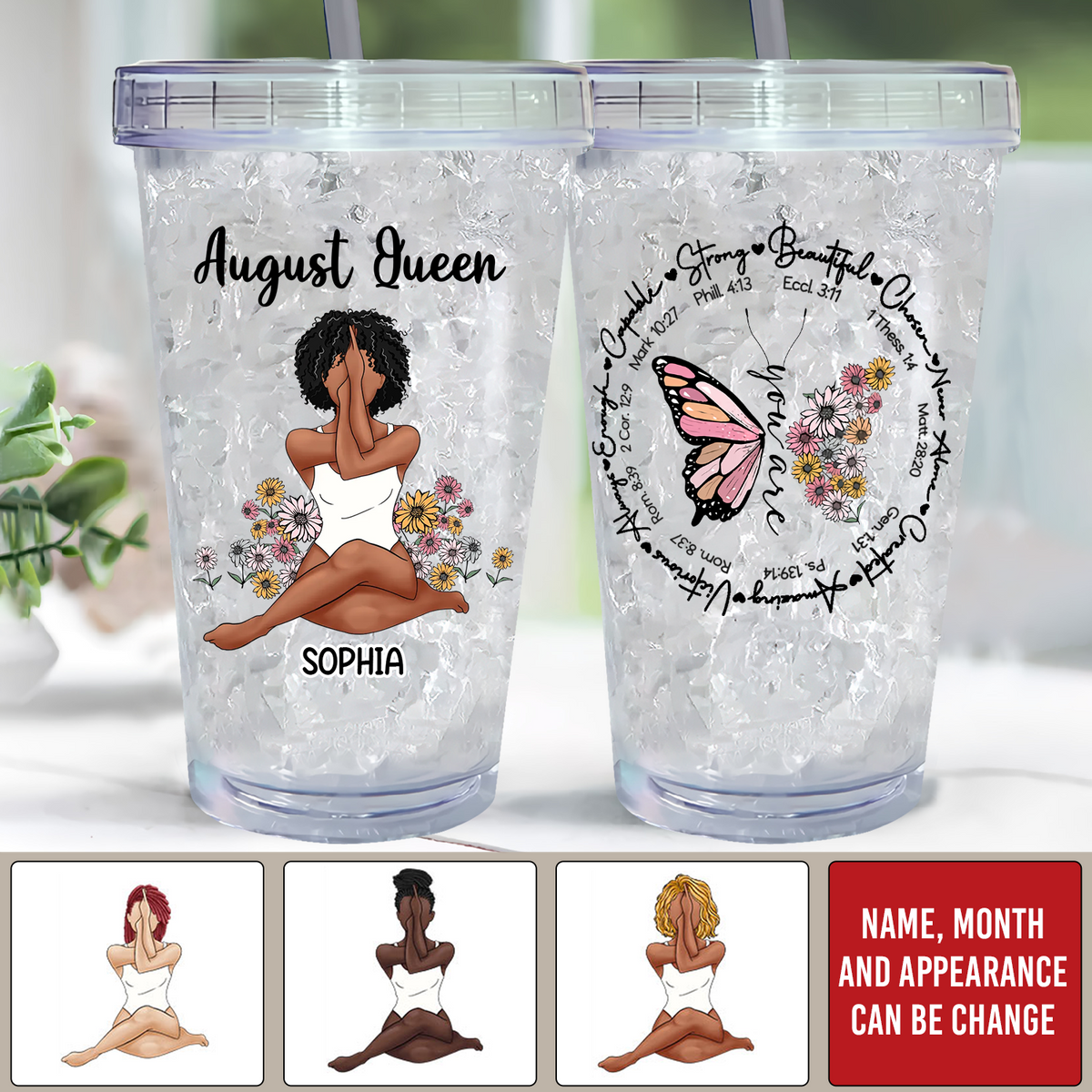 Personalized Tumblers, Birthday Tumbler, Birthdays In August, August Birthday Gifts For Her