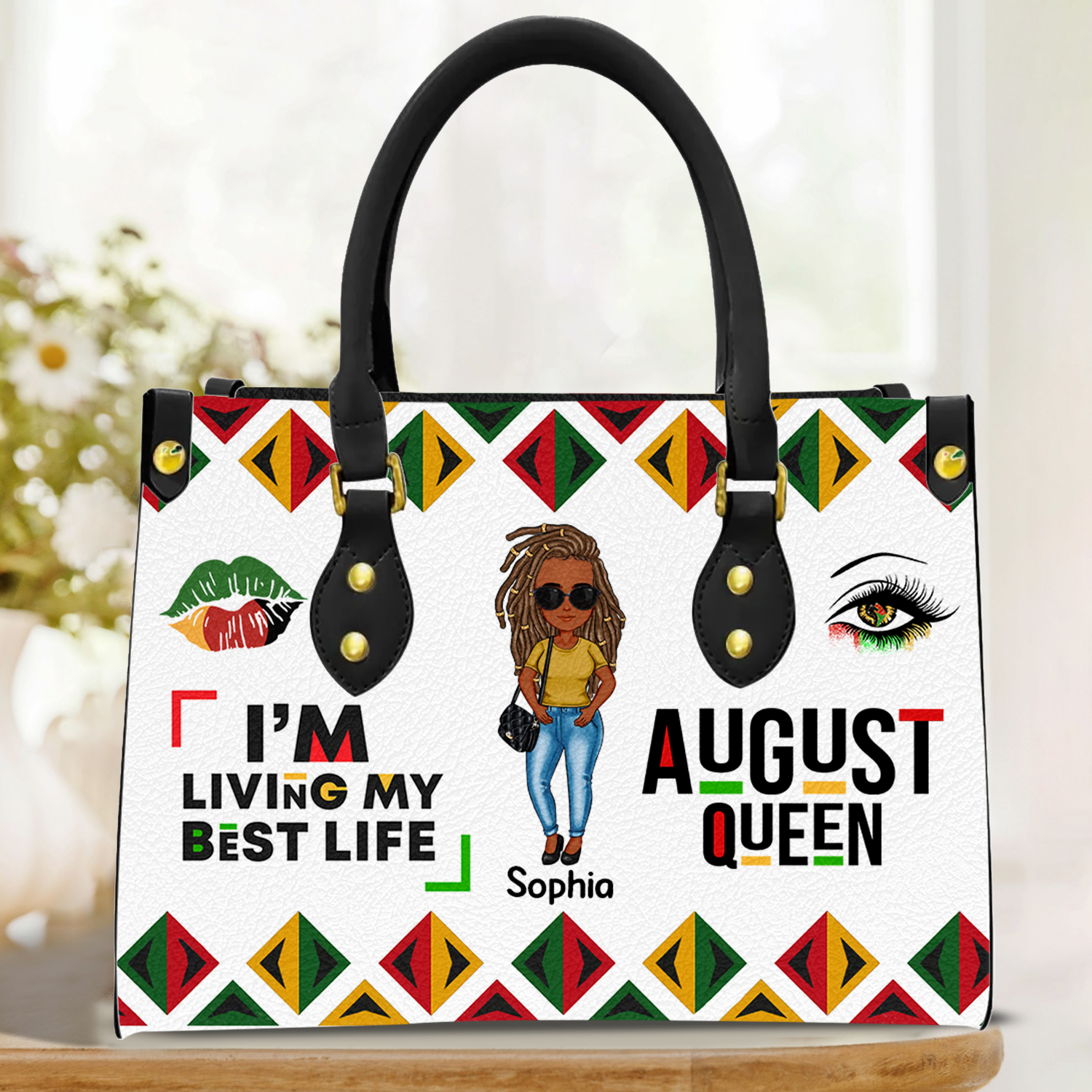 Personalized Leather Bag - August Birthday Gifts For August Queens, Queen Was Born In August