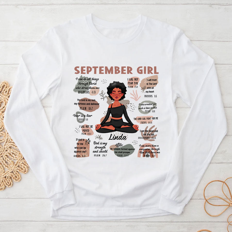 September Birthday Shirt, Custom Birthday Shirt, September Birthday Shirts For Woman, September Birthday Gifts