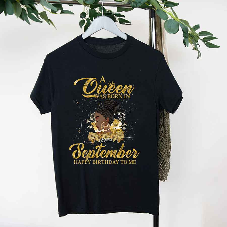 September Birthday Shirt, Custom Birthday Shirt, Queens are Born In September, September Birthday Shirts For Woman, September Birthday Gifts-YPT-HCT