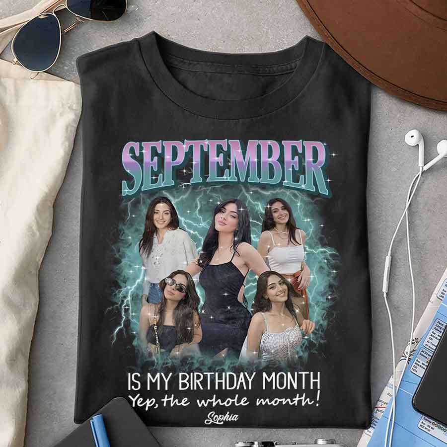 September Birthday Shirt, Custom Birthday Shirt, Queens are Born In September, September Birthday Shirts For Woman, September Birthday Gifts-YPT-HCT