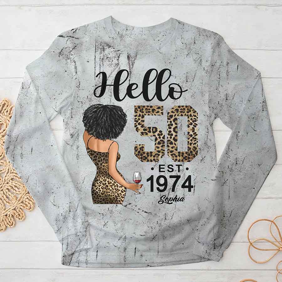 50th Birthday Shirts, Custom Birthday Shirts, Turning 50 Shirt, Gifts For Women Turning 50, 50 And Fabulous Shirt, 1974 Shirt, 50th Birthday Shirts For Her-YPT-HCT