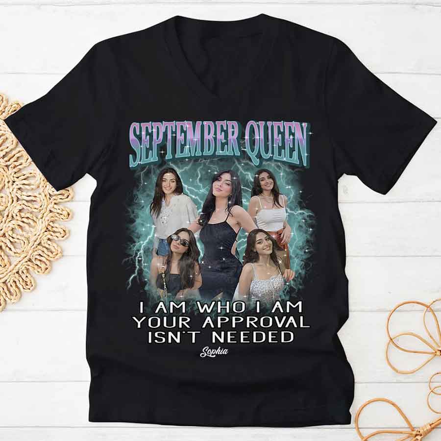 September Birthday Shirt, Custom Birthday Shirt, Queens are Born In September, September Birthday Shirts For Woman, September Birthday Gifts-YPT-HCT