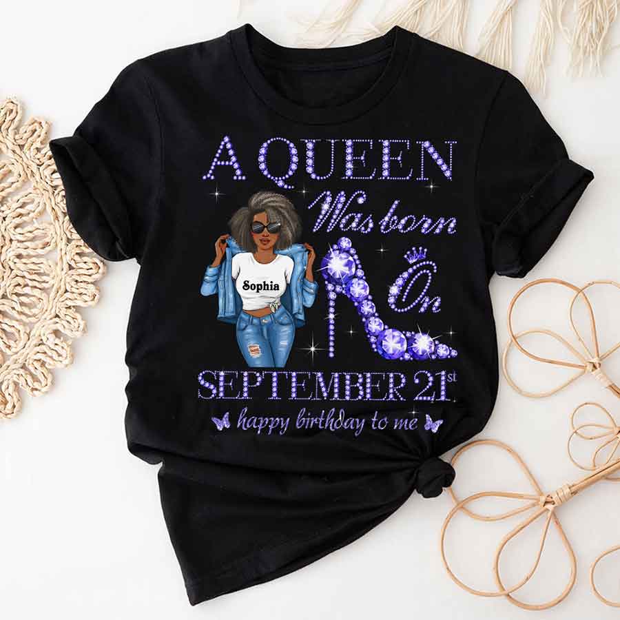 September Birthday Shirt, Custom Birthday Shirt, Queens are Born In September, September Birthday Shirts For Woman, September Birthday Gifts-YPT-HCT