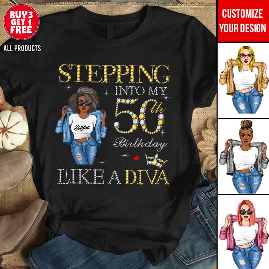 50th Birthday Shirts, Custom Birthday Shirts, Turning 50 Shirt, Gifts For Women Turning 50, 50th Birthday Shirts For Her-YPT-HCT