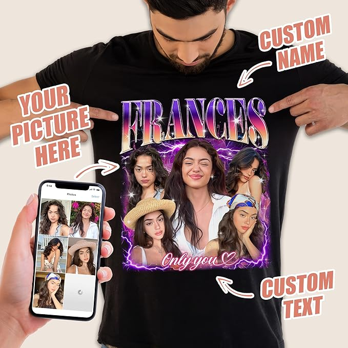 Custom Picture T Shirts, Custom Image T Shirt, Valentines Gifts For Men, Valentines Day Shirts, Custom Tee Shirts, Birth Shirt, Presents For Friends