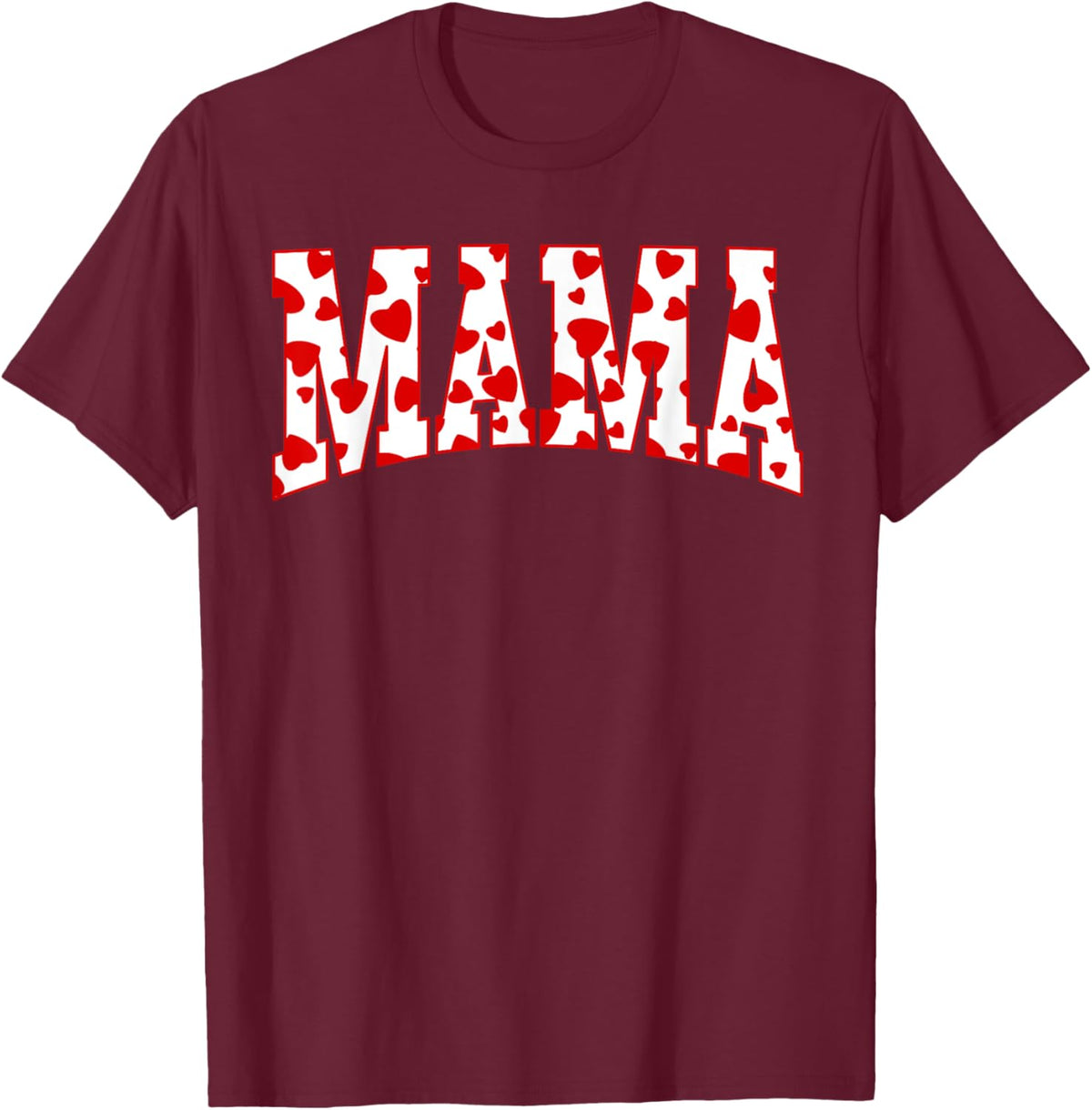 Mama Valentine Heart Valentines Day Family Matching Funny Mother Shirt