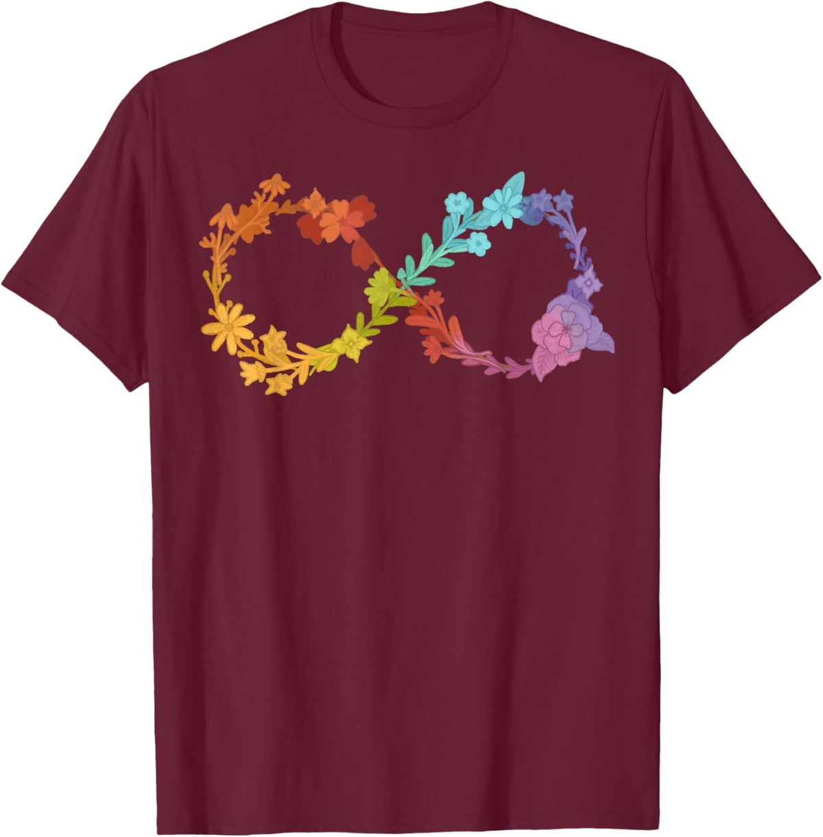 Floral Neurodiversity Infinity Symbol Autism Awareness