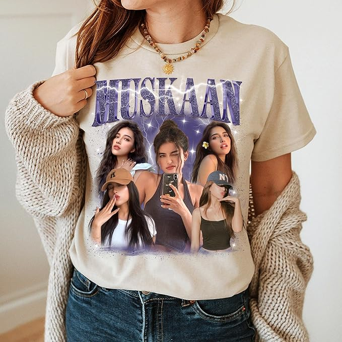 Custom Made T Shirts With Photos, Personalized T Shirts With Pictures, Valentines Gifts, Lovers Day Gift, T Shirt Printing, Shirt Birthday, Gifts For GF