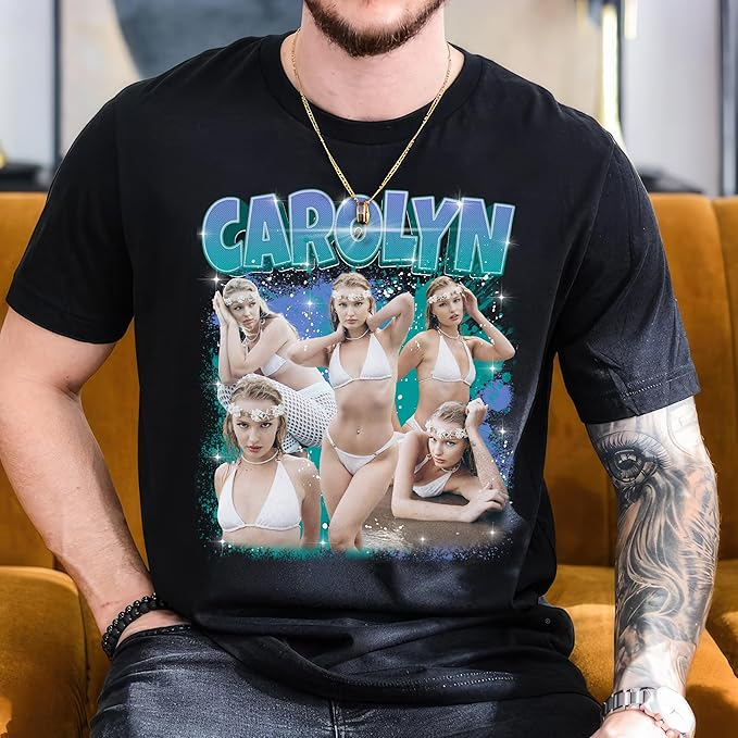 ersonalized T Shirts With Pictures, Custom Picture T Shirts, Valentines Gifts For Men, Valentines Day Shirts, Customized Tee Shirts, Birth Shirt, Gifts For GF