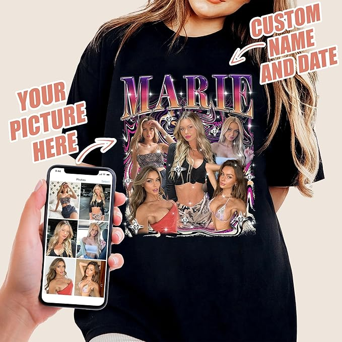 Custom Picture T Shirts, Custom Image T Shirt, Valentines Gifts For Her, Valentines Day Shirts, T Shirt Printing, Shirt Birthday, Anniversary Gifts For Her