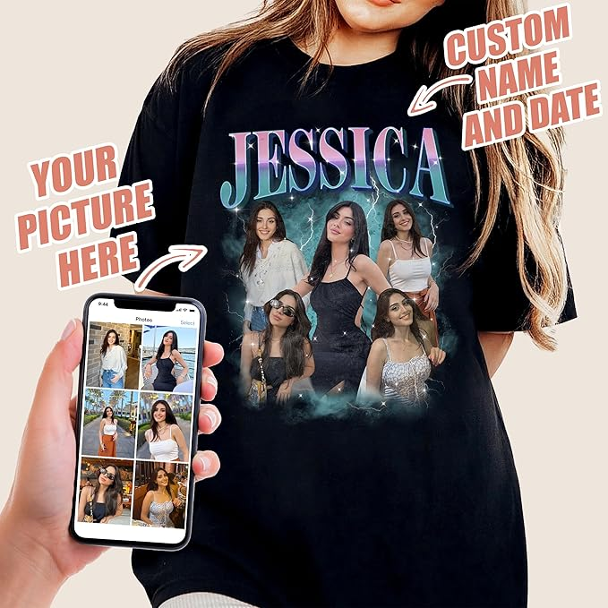 Custom Made T Shirts With Photos, Custom T Shirts With Photo, Valentines Gifts For Her, Shirt For Valentine&#39;s Day, Custom Tee Shirts, Best Gifts For Girlfriend