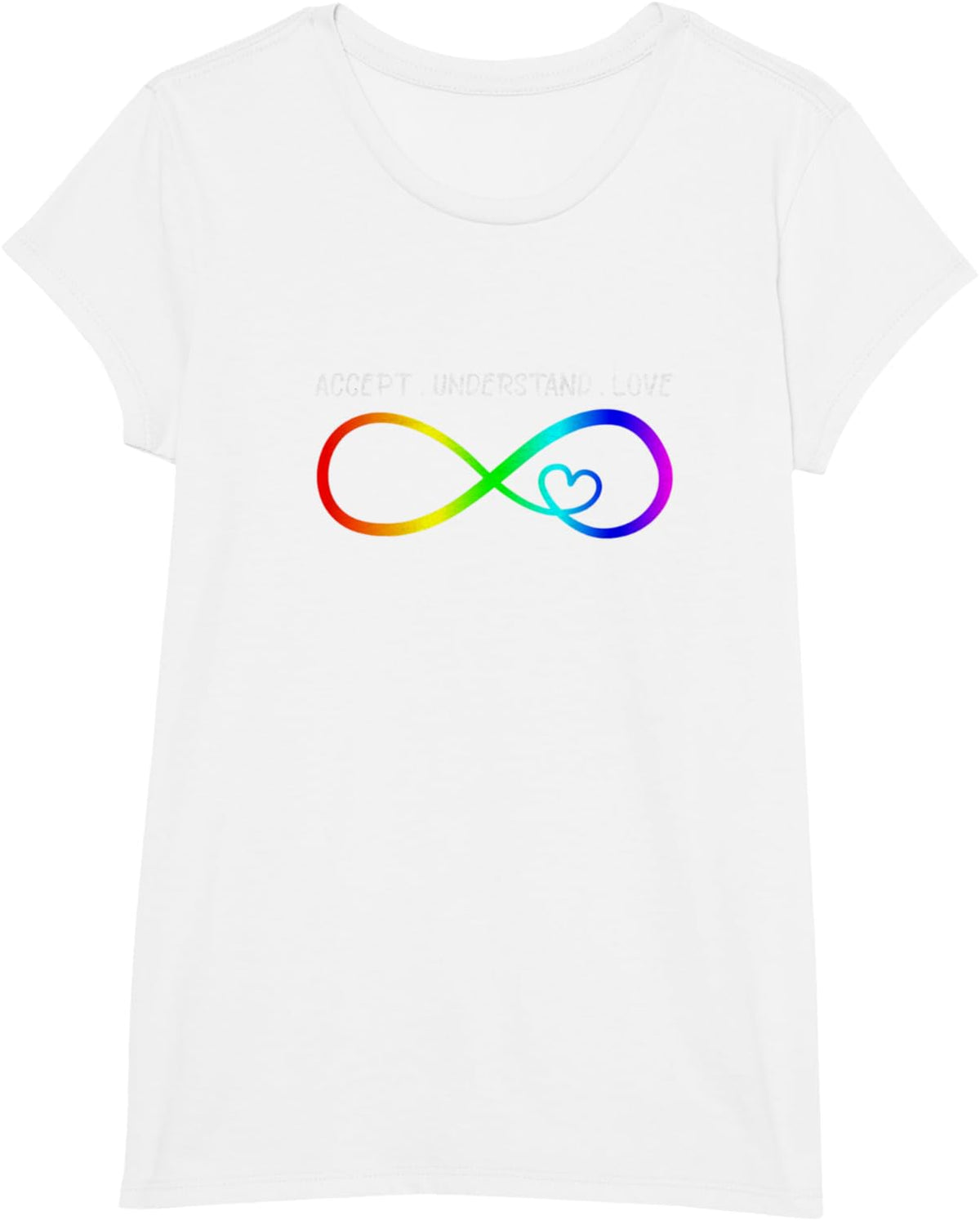 Accept Understand Love Heart Infinity Autism Awareness