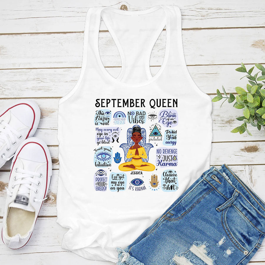 September Birthday Shirt, Custom Birthday Shirt, September Birthday Shirts For Woman, September Birthday Gifts
