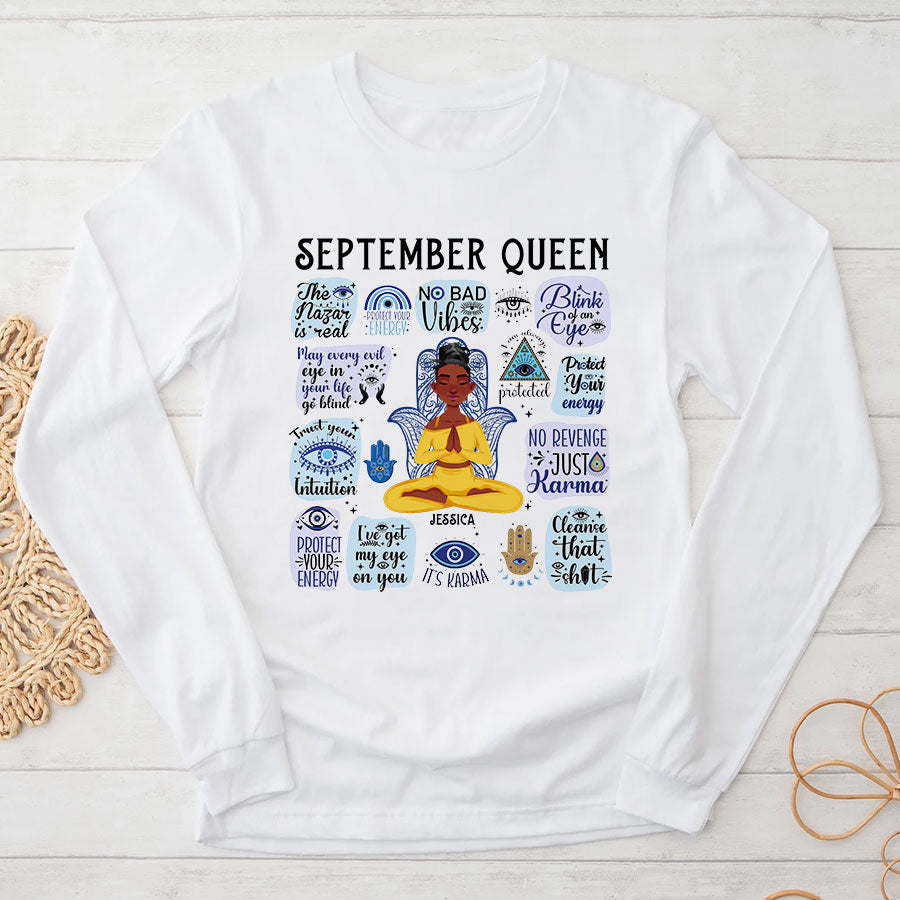 September Birthday Shirt, Custom Birthday Shirt, September Birthday Shirts For Woman, September Birthday Gifts