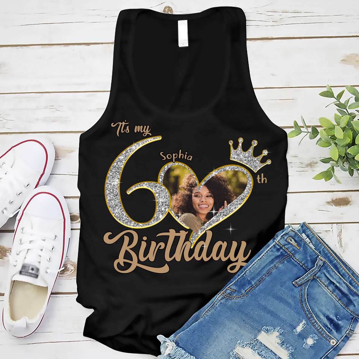 60th Birthday Shirts, Custom Birthday Shirts, Turning 60 Shirt, Gifts For Women Turning 60, 60 And Fabulous Shirt, 60th Birthday Shirts For Her-YPT-ALK
