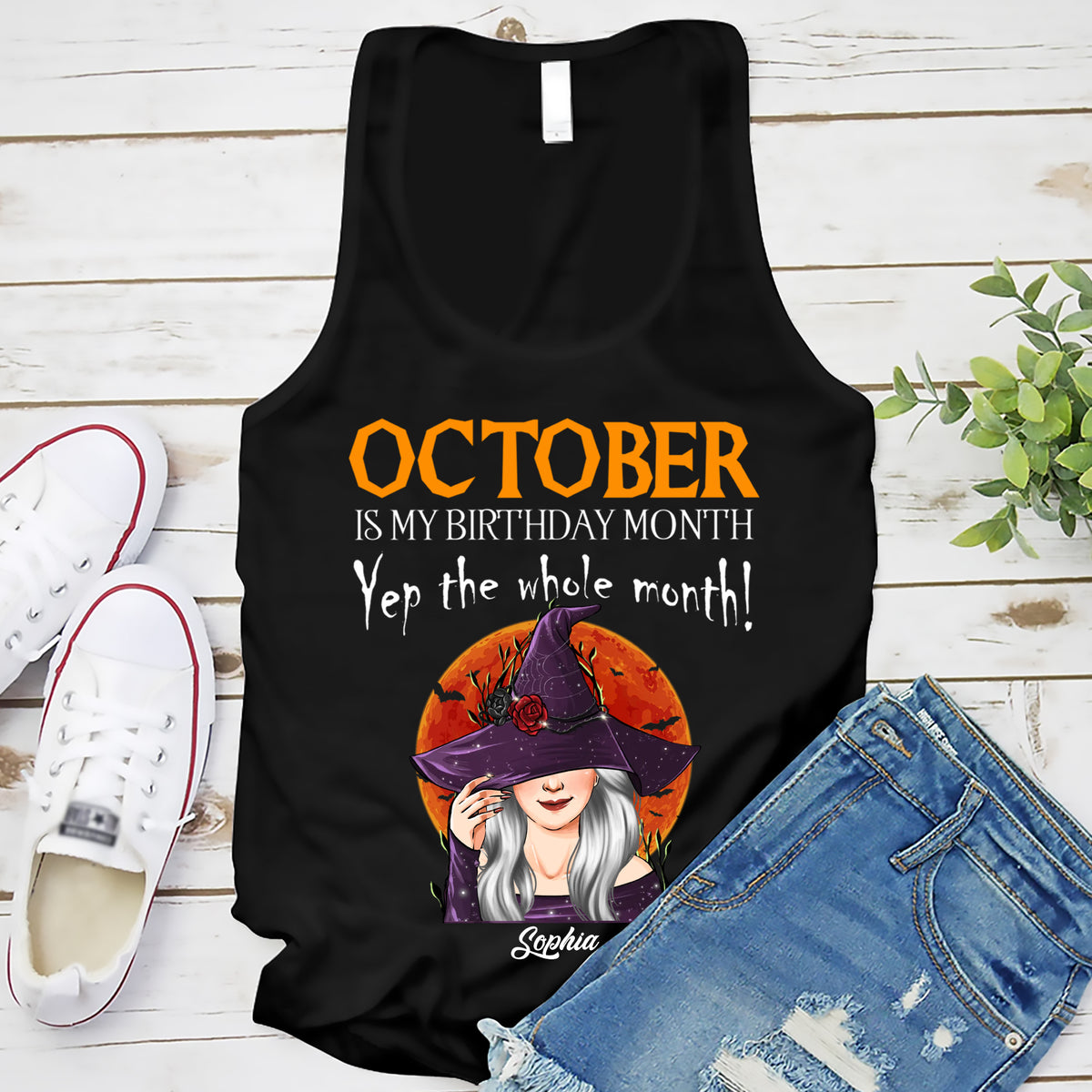 Personalized October Birthday Shirt, Custom Birthday Shirt, Queens are Born In October, October Birthday Shirts For Woman, October Birthday Gifts-YPT-ALK