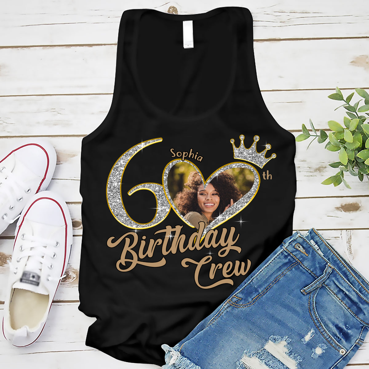 60th Birthday Shirts, Custom Birthday Shirts, Turning 60 Shirt, Gifts For Women Turning 60, 60 And Fabulous Shirt, 1965 Shirt, 60th Birthday Shirts For Her-YPT-ALK