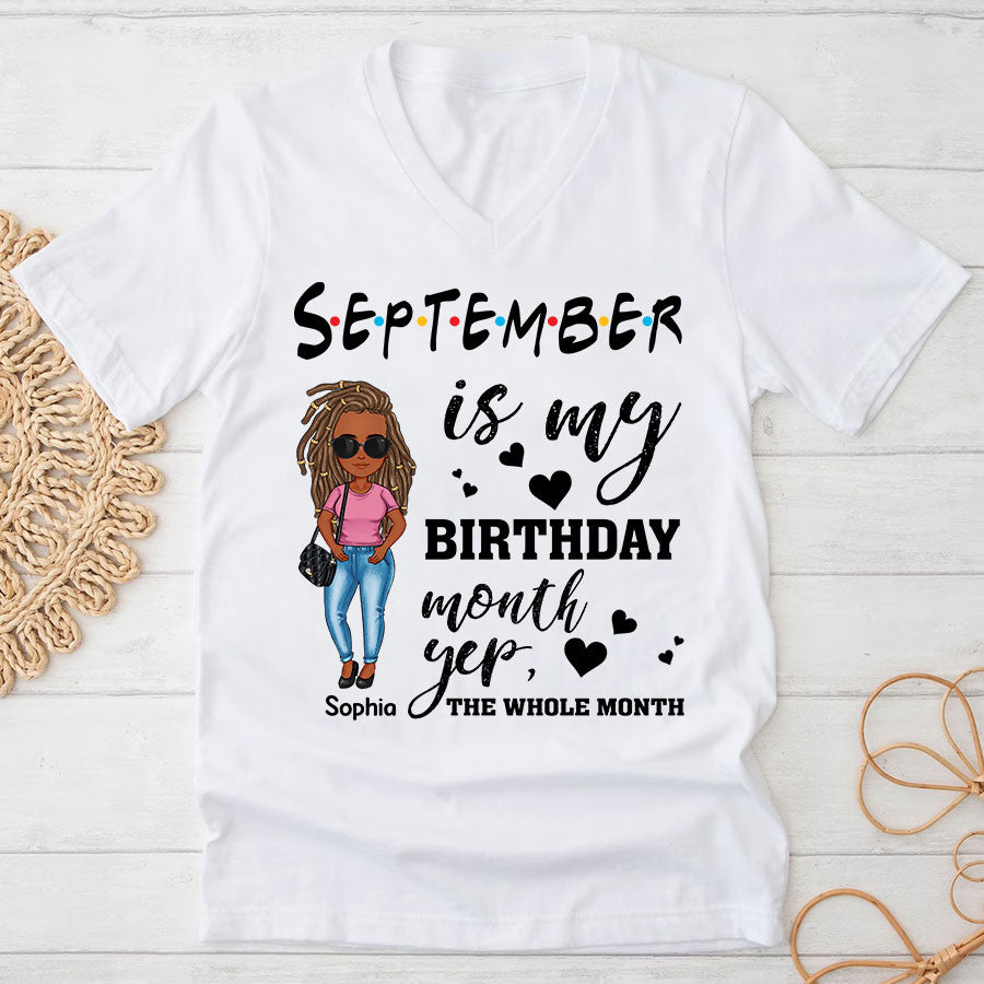 September Birthday Shirt, Custom Birthday Shirt, September Birthday Shirts For Woman, September Birthday Gifts