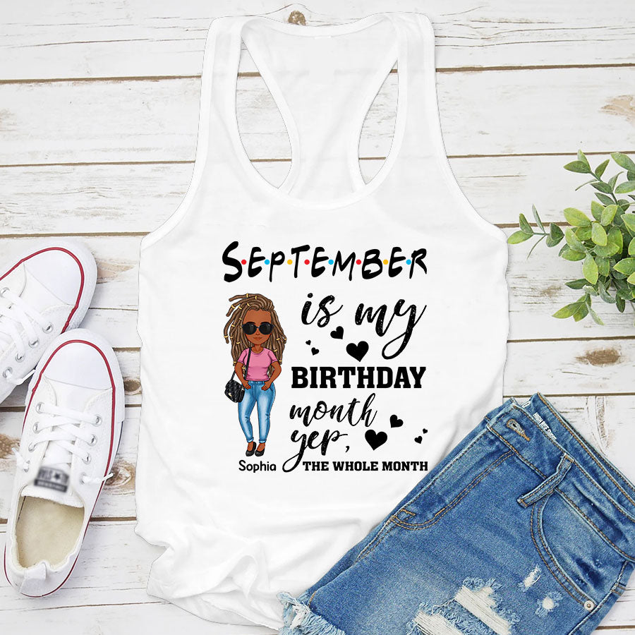 September Birthday Shirt, Custom Birthday Shirt, September Birthday Shirts For Woman, September Birthday Gifts