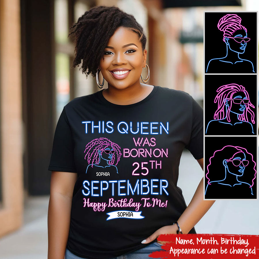 Custom Birthday Shirt, September Birthday Shirts For Woman, September Birthday Gifts, I am just a September Girl