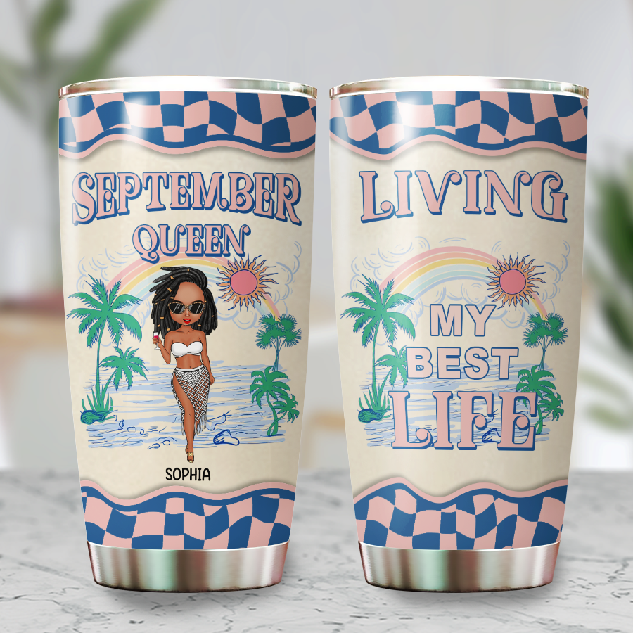 Personalized Tumblers, Birthday Tumbler, Birthdays In September, September Birthday Gifts For Her