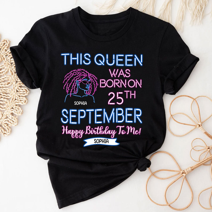 Custom Birthday Shirt, September Birthday Shirts For Woman, September Birthday Gifts, I am just a September Girl