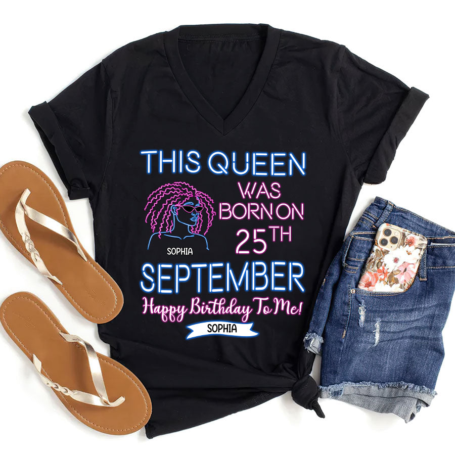 Custom Birthday Shirt, September Birthday Shirts For Woman, September Birthday Gifts, I am just a September Girl