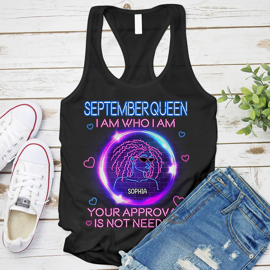 Custom Birthday Shirt, September Birthday Shirts For Woman, September Birthday Gifts, I am Who I am